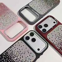 Nouvelle coque de téléphone haut de gamme avec cadre de caméra à points colorés et dégradé, de qualité supérieure