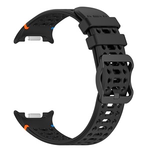 Bracelet de montre sport en silicone souple et respirant pour <span class=keywords><strong>Samsung</strong></span> Galaxy Watch 9 / 8 40 mm/44 mm, Galaxy Watch 8 Classic 46 mm, bracelet de remplacement - Product Image 2