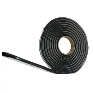 MENGSHAN black color 2-20 mm waterproof butyl sealing tape used in Noise and insulation of doors, floor, roof, hood, lights