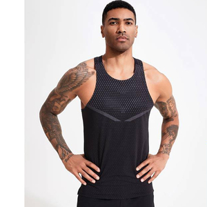 <b>Men</b> Mesh Shirt Sleeveless Running <b>Singlet</b> Dry Fit Gym Tank Top Bodybuilding Clothing for <b>Men</b> - Product Image 3