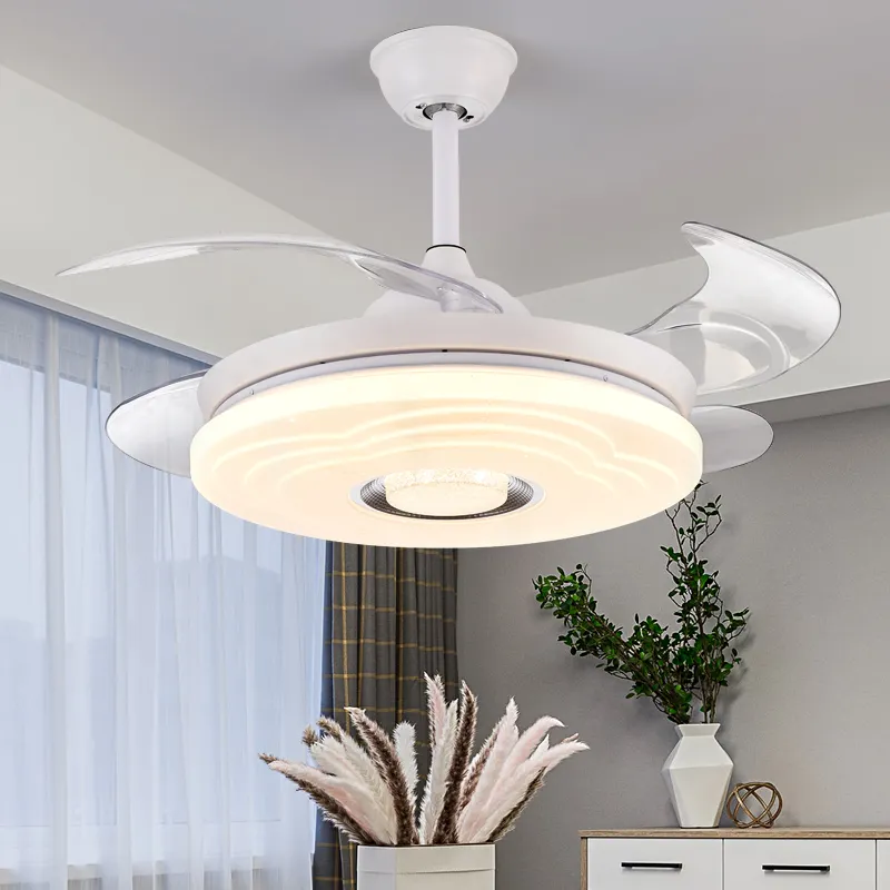 European Creative New Product Ceiling Led Ceiling Fan With Light