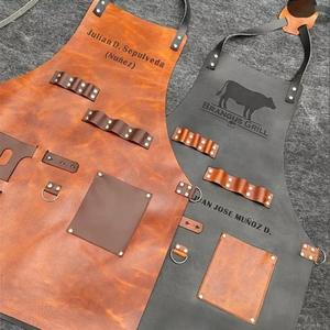 Grembiule YUXIN <span class=keywords><strong>Vintage</strong></span> all'Ingrosso con Logo Personalizzato, Resistente, Riutilizzabile, Impermeabile, Senza Maniche, con Tasche Multiple, Resistente all'Olio - Product Image 3