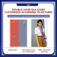 Foulards en Soie Imprimés Sur Mesure, Forme Carrée, Conception à Impression Numérique, Type Sport, Vente en Gros