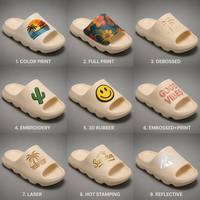 Claquettes compensées en EVA avec logo personnalisé, vente en gros pour hôtels, fêtes à la piscine, stations balnéaires, événements de marque, cadeaux promotionnels d'entreprise
