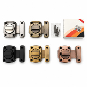 Verrou rotatif en acier inoxydable 64 mm x 51 mm x 16 mm, serrure de porte et fenêtre facile à installer - Product Image 3