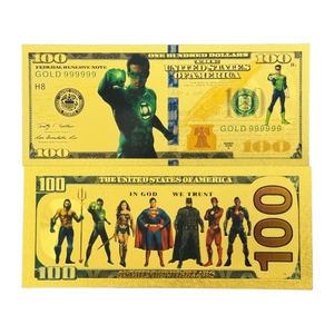 Billete <span class=keywords><strong>de</strong></span> Colección <span class=keywords><strong>de</strong></span> <span class=keywords><strong>Oro</strong></span> <span class=keywords><strong>de</strong></span> 24K con Diseño <span class=keywords><strong>de</strong></span> Anime Americano <span class=keywords><strong>de</strong></span> DC Comics: Batman, Mujer Maravilla y Flash - Product Image 6