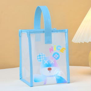 Bolsa de playa de gelatina de verano a la moda, bolsa de envío de mano transparente, bolsa de almacenamiento de plástico de PVC para playa - Product Image 1