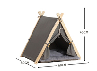 Tragbares Waschbares Haustier-Tipi Haustier-Zelt Katzen-Tipi-Bett mit Dicker Polsterung