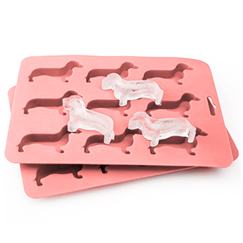 Dachshund собака формы силиконовые формы для льда Посудомоечная машина Безопасный Силиконовый Лоток Для Льда