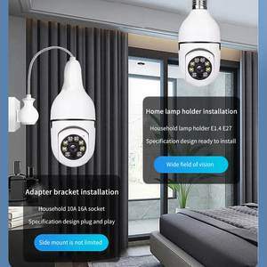 1080P WIFI <span class=keywords><strong>camera</strong></span> trong nhà với E27 ổ cắm ánh sáng 360 độ Home an ninh 2.4Ghz CMOS cảm biến phát hiện chuyển động - Product Image 4