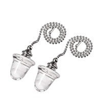 Nouveau Gland Conçu Avec Motif Givré À L'intérieur Du Verre Chaîne de Traction Pour Logement Lampe Chaîne De Traction/Exposition Lustre Installer