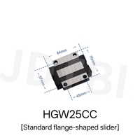 Glissière linéaire de précision robuste série HGW, modèle HGW25CC