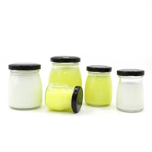 Bocaux en verre pour aliments avec couvercle à vis en métal, contenants de cuisine de 50 ml, 75 ml, 100 ml, 150 ml, 200 ml, pour pouding, lait, yaourt - Product Image 5