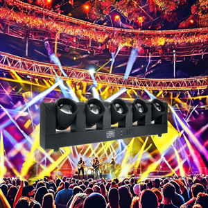 RGBW 5-Eyes Full-Color Moving Beam <span class=keywords><strong>LED</strong></span> Light Wash Chasing Effect pour DJ <span class=keywords><strong>Club</strong></span> Concerts & Event Show Stage DMX512 Control - Product Image 2