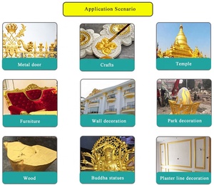 Vernice Spray Acrilica Dorata all'Ingrosso <span class=keywords><strong>per</strong></span> Metallo, Vernice Metallizzata Effetto Foglia d'Oro <span class=keywords><strong>per</strong></span> Mobili, Edilizia, <span class=keywords><strong>Soffitti</strong></span> e Rivestimenti Murali - Product Image 5