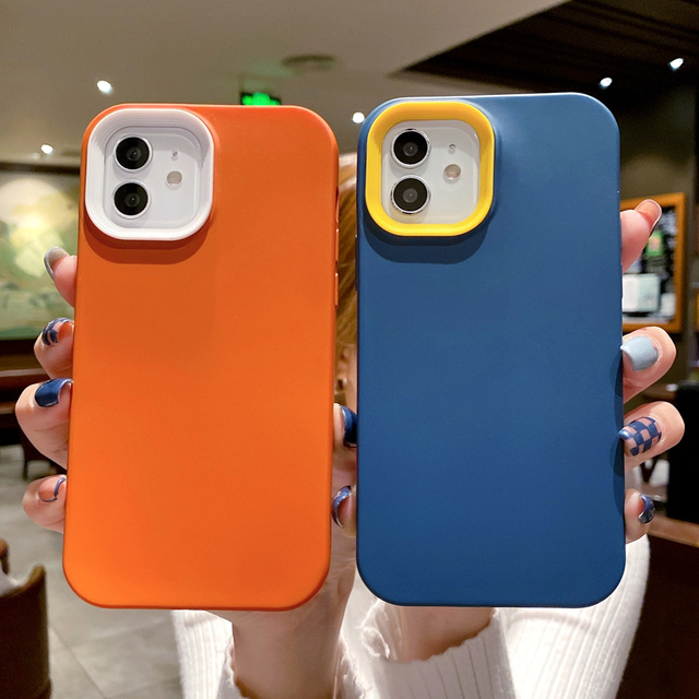 Shockproof Liquid TPU Pure Color Mobile Protection Phone Case for 11/12/13/14 Pro Max XR/XS