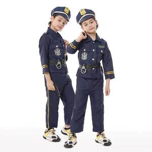 Costume de <span class=keywords><strong>pompier</strong></span> pour Halloween, tenue de fête pour enfants, costume de policier, avocat, pilote, médecin, ouvrier, costumes de jeu de rôle pour enfants - Product Image 2