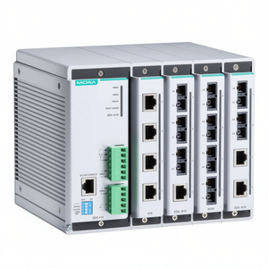 โมกซ่า EDS-616 สวิตช์อีเธอร์เน็ตแบบโมดูลาร์ 8 พอร์ต โปรโตคอล IEEE 802.3 กำลังไฟ 24V สำหรับเครือข่ายอุตสาหกรรมและองค์กร - Product Image 3