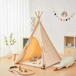 <span class=keywords><strong>Tipi</strong></span> <span class=keywords><strong>tente</strong></span> pour enfants jouer jouet tentes avec étoiles lumières pour filles et garçons pliable grand bambin intérieur tentes décor de chambre - Product Image 3