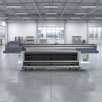 Imprimante jet d'encre UV de 3,3 mètres de large, imprimante UV hybride, imprimante UV rouleau-à-rouleau