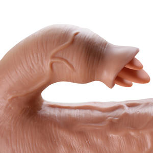 多機能ワイヤレスディルド舌舐める超リアルソフトビッグディルドシリコーン吸引カップバイブレーターディックアナルセックス玩具 - Product Image 3