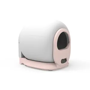 Lettiera automatica leggera in plastica a basso rumore per gatti WC intelligente Monitor intelligente per la salute lettiera per gatti automaticamente