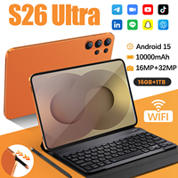 Nueva Tablet PC S26 Ultra de 10.1 Pulgadas, 16 GB + 1 TB, Android 15, Cámara de 16 MP + 32 MP, Wifi, GSM, Tablet para Negocios, Juegos y Entretenimiento