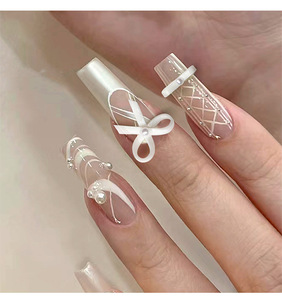 20 Piezas de Adornos de Resina para Uñas con Forma de Lazo de Cinta de Ballet, Lindas Decoraciones 3D para Uñas, Accesorios para Manicura en Gel - Product Image 5