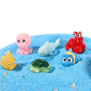 Ornements en résine d'animaux marins, mini décorations d'aquarium, ensemble de poissons, tortues, requins et pieuvre pour la décoration de réservoir - Product Image 3