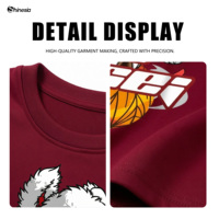 Chemise à manches courtes respirante et écologique personnalisée pour homme Shinesia, style Geely Lion Dance Hip Hop, coupe classique, 100% coton, vierge