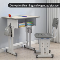 Bureau d'école pour salle de classe d'enfants chaise d'école démontée en métal avec ensemble de bureau mobilier scolaire bureaux et chaises pour étudiants