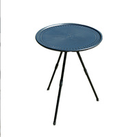 Table de camping ronde pliable en acier allié léger et réglable, avec design trépied de plage, pour usage extérieur - Vente en gros