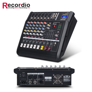 Mezclador de audio profesional de 6 canales, amplificador mezclador, micrófono inalámbrico, tres en uno para fiesta familiar, escenario, KTV - Product Image 3