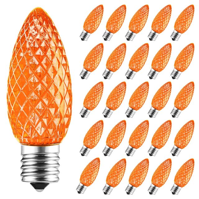 E17 Base Faceted LED Christmas Light Bulbs 120V 0.65W C9 SMD Outdoor C9 Light and C9 Christmas Light Bulb