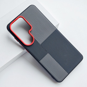 เคสโทรศัพท์กันกระแทกสุดหรู ดีไซน์พรีเมียม ผิวสัมผัสคล้ายพีซี ผสมผสานเนื้ออะรามิดไฟเบอร์ สีสันหลากหลาย สำหรับ <span class=keywords><strong>Samsung</strong></span> S26 <span class=keywords><strong>Ultra</strong></span> S25 S24 - Product Image 6