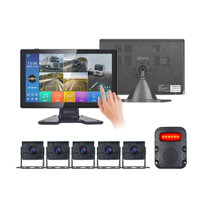 Système de surveillance de caméra de bord de camion à 5 canaux IPS de 10 pouces avec caméra de recul AI et détection d'angle mort BSD pour véhicules utilitaires - Product Image 1