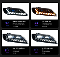 Ensemble de phares à LED pour Audi Q7 2006-2015, 12V 6000K, projecteur LED, feux de jour, clignotants, mise à niveau, neuf