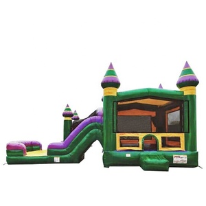 <span class=keywords><strong>2025</strong></span> 2024 Großhandel Kids <span class=keywords><strong>Bouncer</strong></span> Hüpfburg Bunte aufblasbare springende Burg mit Wasser rutsche