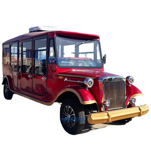 Elegante Coche Eléctrico Clásico Rojo para Bodas, 4 Ruedas, Cerrado - Product Image 1