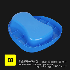 กระโถนพลาสติกสีฟ้าสำหรับผู้สูงอายุและสตรีมีครรภ์ แบบใช้แล้วทิ้ง - Product Image 4