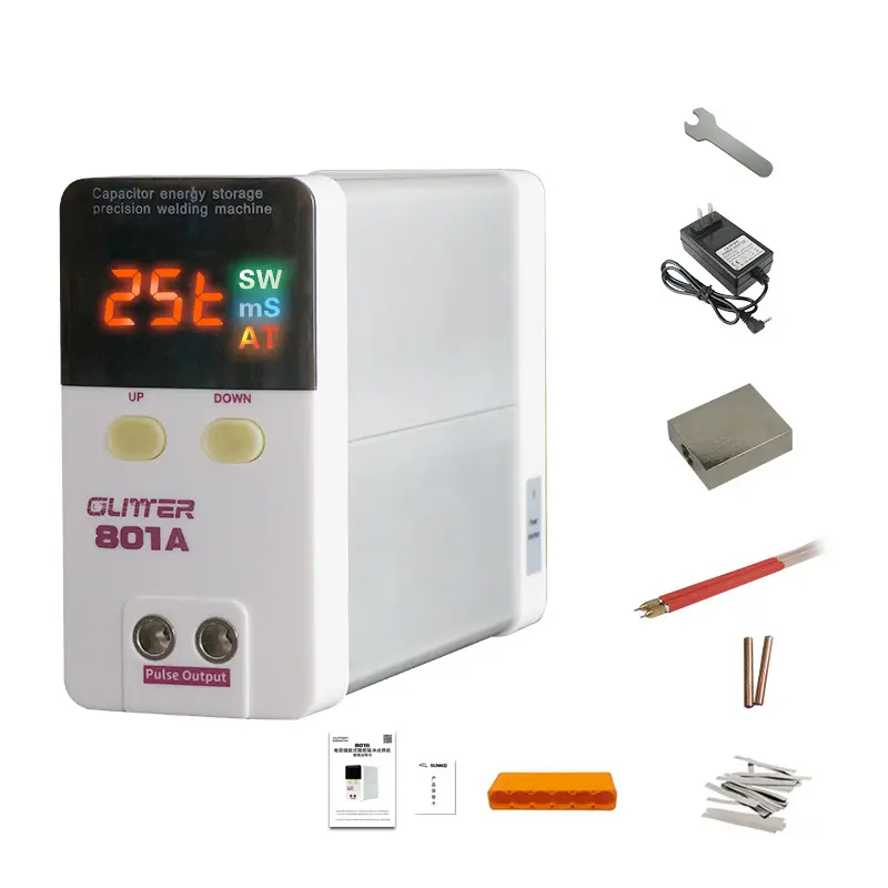 Glitter 801A 110V 220V Energiespeicher Kondensator Punktschweißgerät Handy-Batterie reparatur 18650 tragbare Batterie-Schweißmaschine