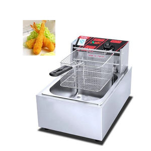 Friteuse électrique commerciale 1 réservoir 1 panier Friteuse chips de pommes de terre à vendre - Product Image 1