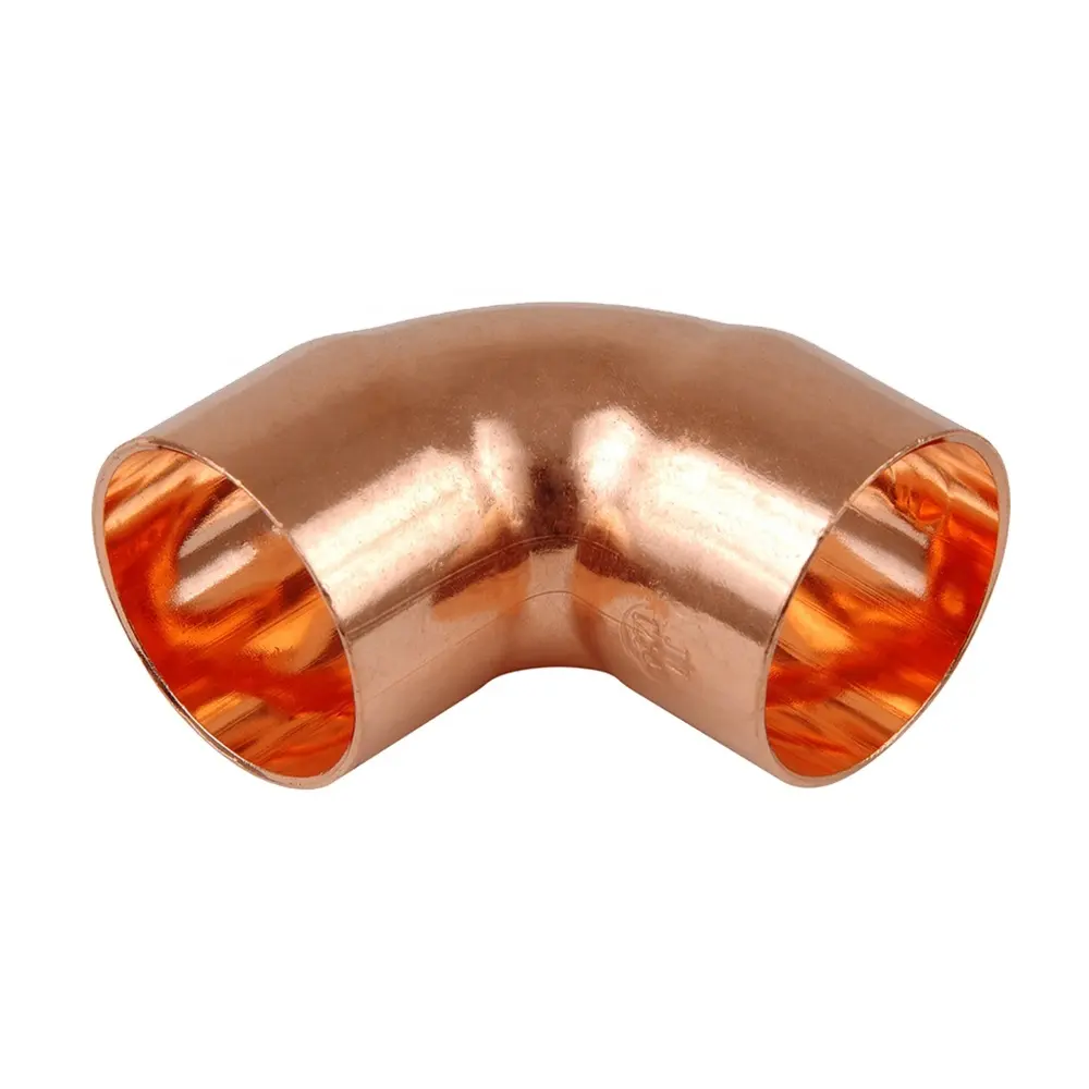 Green Valve High Quality 1/2 zoll Copper gleich 90 Degree Sweat x Sweat Elbow Extension Fittings