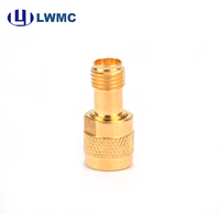 Adaptateur de connexion double interface aérospatiale 50 ohms personnalisé en usine, compatible SMA(Q) mâle vers SMA femelle, version améliorée LWMC