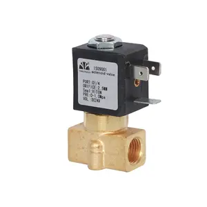 Yongchuang ycg21 3 Way Brass nước bằng thép không gỉ Air 12V Máy pha cà phê solenoid valve