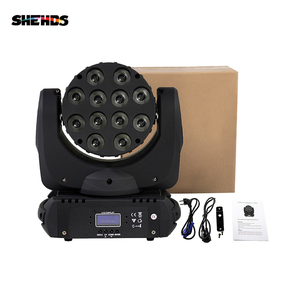 <span class=keywords><strong>Lyre</strong></span> Beam 12x12W RGBW 4 en 1 Mélange de couleurs Wash Dj Mini <span class=keywords><strong>LED</strong></span> Moving Head Light - Product Image 6