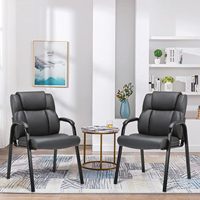 Chaise de bureau ergonomique à dossier moyen avec structure en fer, design traditionnel, pour bureau à domicile, chambre, salle à manger, salon, entrée d'hôtel