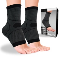 Soutien de cheville en tricot élastique de protection respirante en nylon unisexe