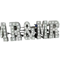 Lettres géantes lumineuses LED RGB effet miroir 4 pieds – Enseigne néon – Fournisseur d'usine