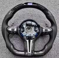 Volant en fibre de carbone LED cuir Smart M Sport pour BMW F30 F10 F20 F36 F22 E90 E72 E60 E46 M2 M3 M4 M5 M6 haute qualité